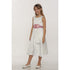 Little Girls Ivory Peach Bridal Dull Satin Sequin Flowers Occasion Dress 2-6 - SophiasStyle.com